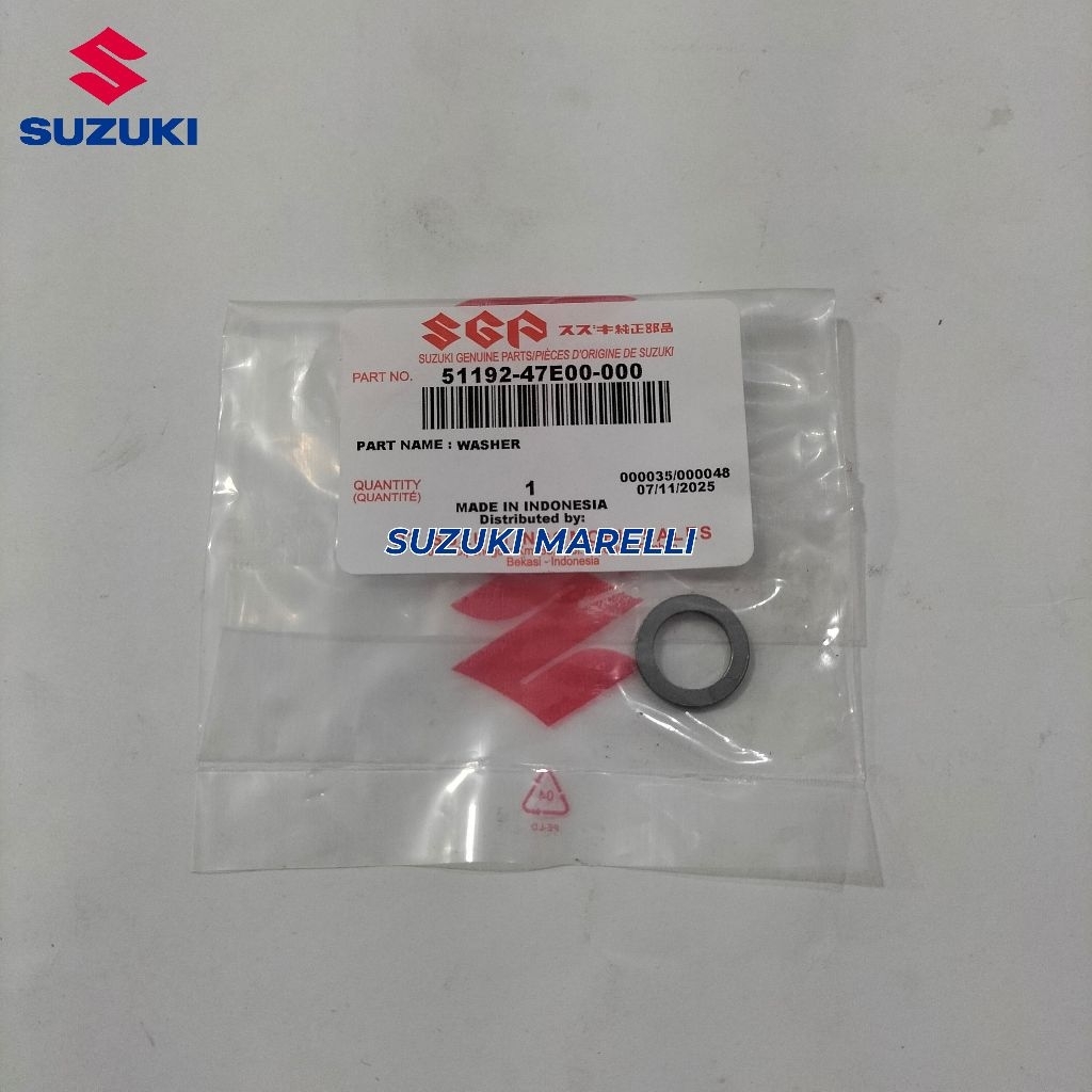 RING WASHER SAMBUNGAN PER AS SHOCK DEPAN SUZUKI SATRIA FU KARBU INJEKSI ORIGINAL SGP