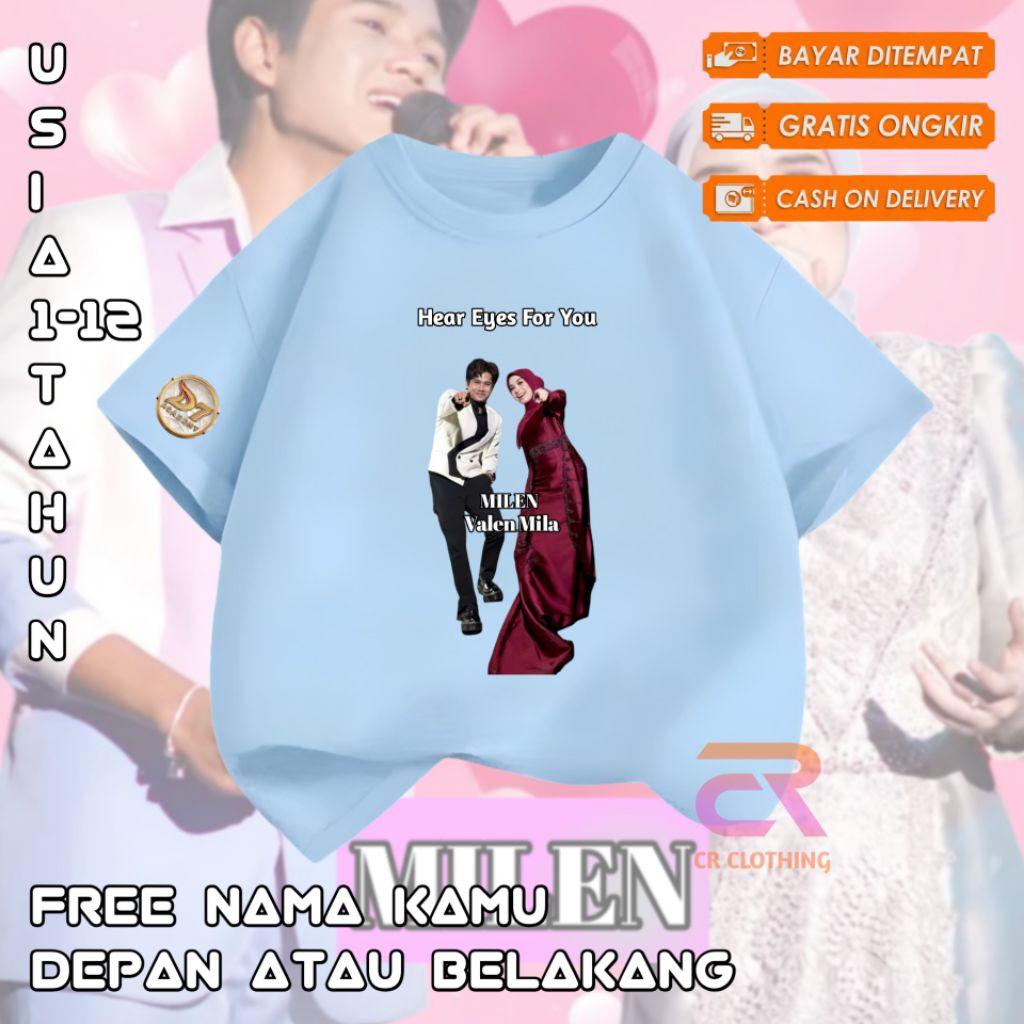 Kaos Anak Milen Mila Valen Baju Anak Dangdut Academy D7