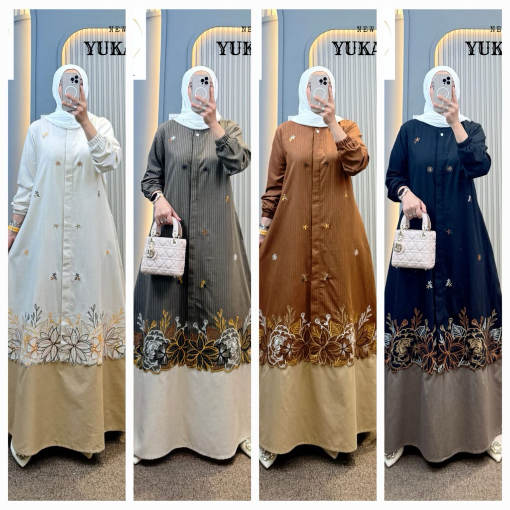 GAMIS KATUN KOMBINASI SYAINA BY SEMUT ORIGINAL