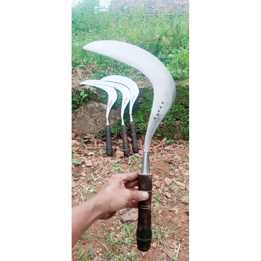 sabit rumput Madura cap bintang lima asli baja pir ukuran besar