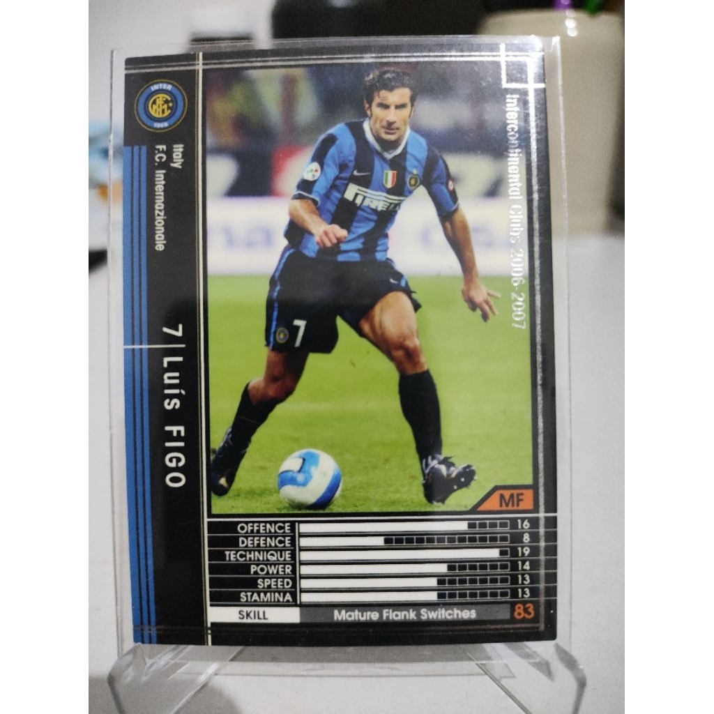 Luis figo inter milan - kartu Panini WCCF