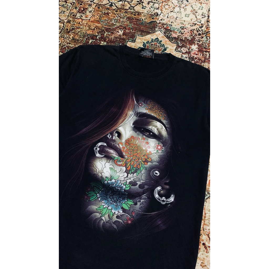 Tshirt Rock Chang Women Mexican Black