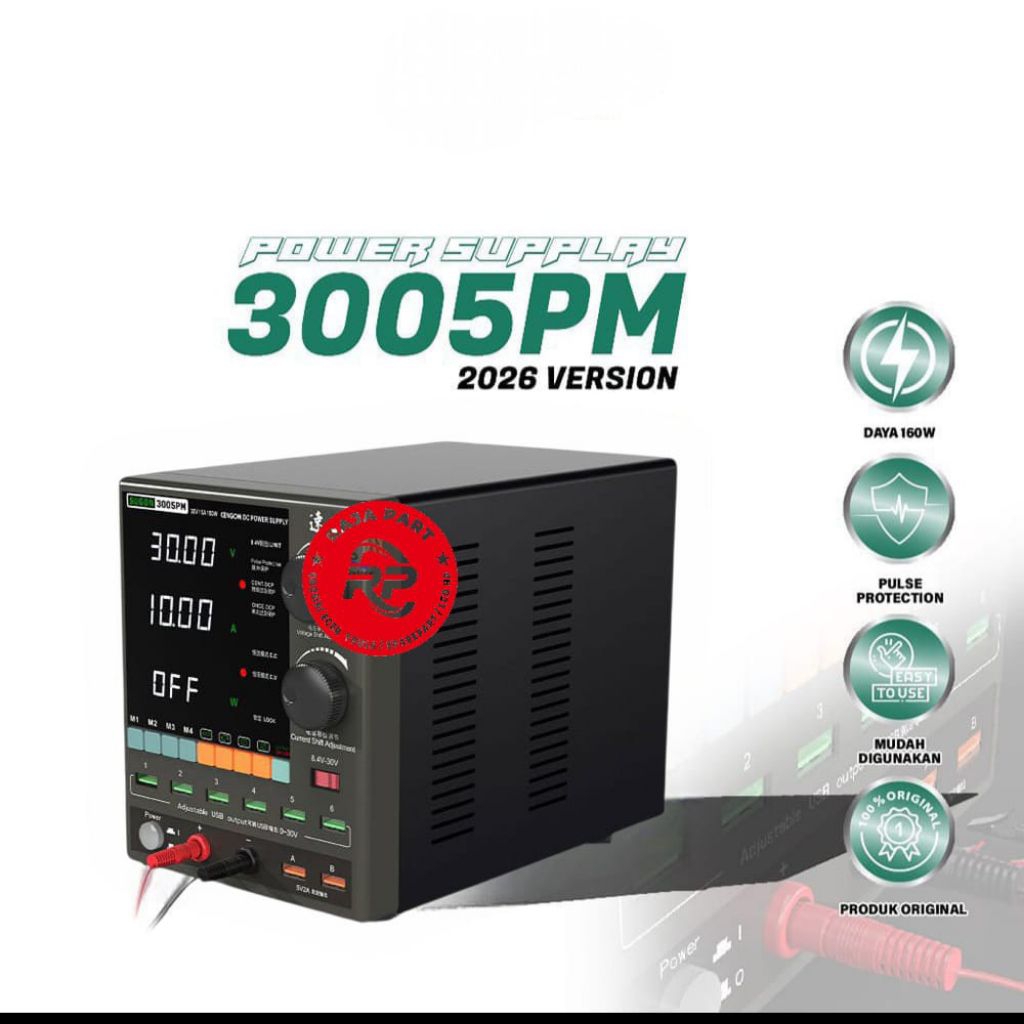 POWER SUPPLY SUGON 3005PM/DIGITAL DC PULSE PROTECTION USB-3005PM V26 ORIGINAL
