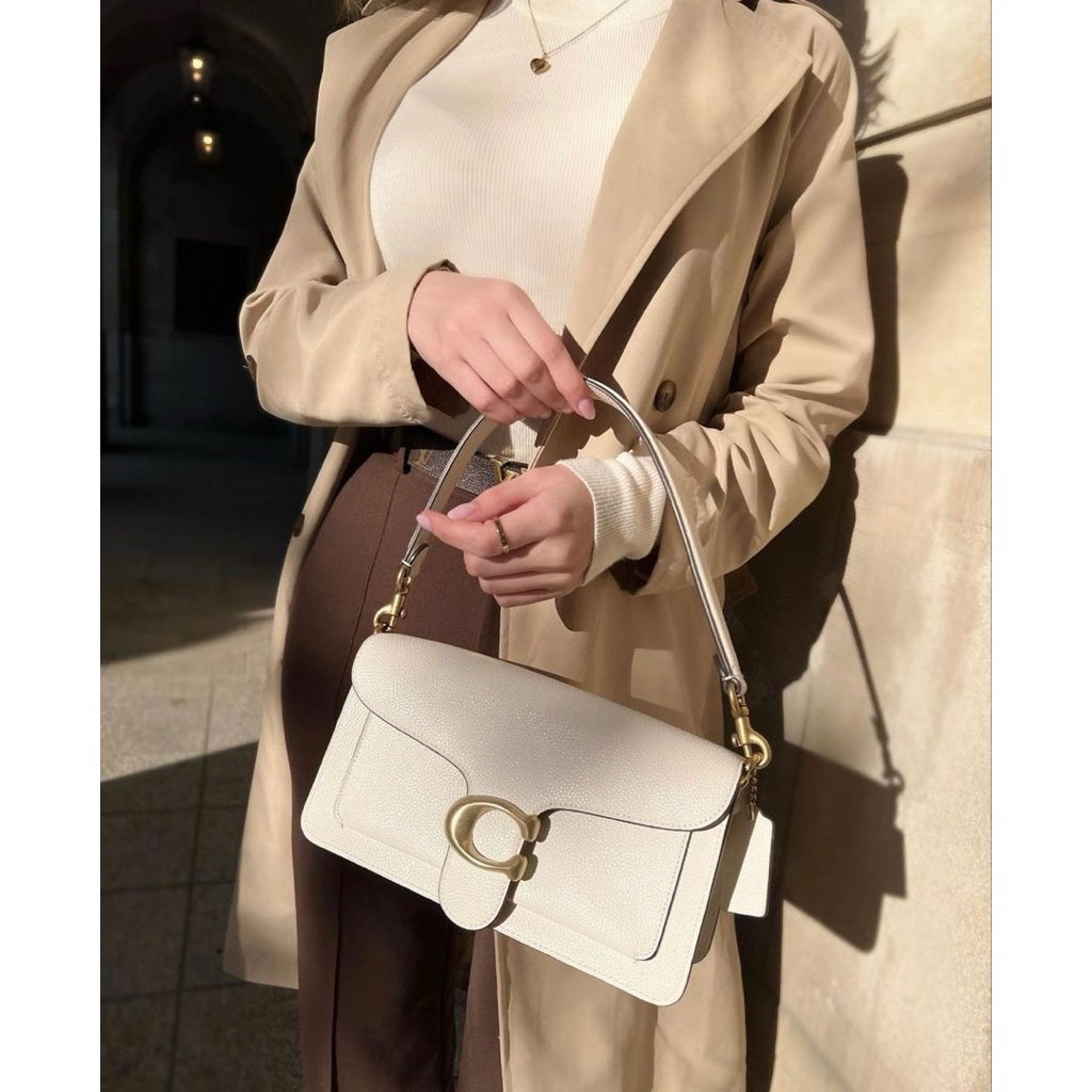 COACH Tabby Bag 26 100% Original White - Tas selempang & bahu wanita