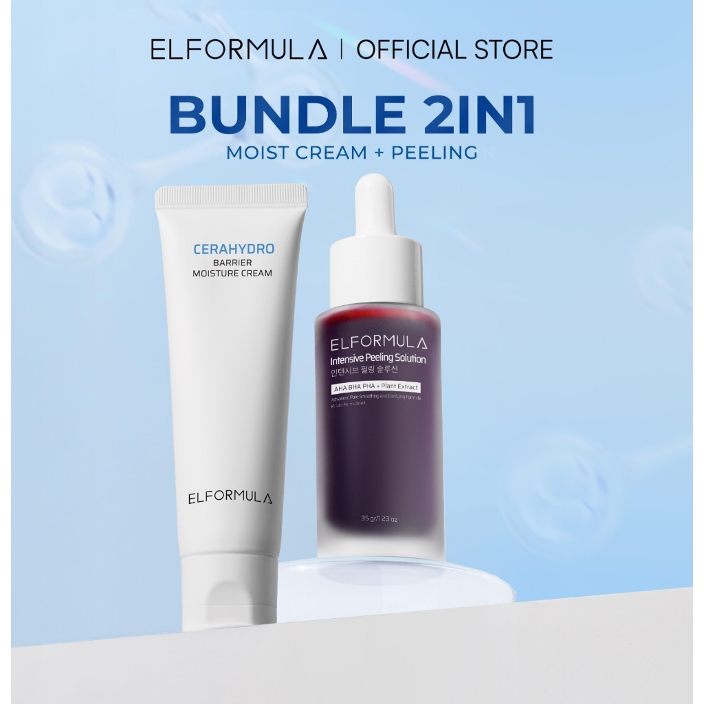 ELFORMULA Bundle 2in1 - Intensive Peeling Solution + CeraHydro Barrier Repair Moisture Cream