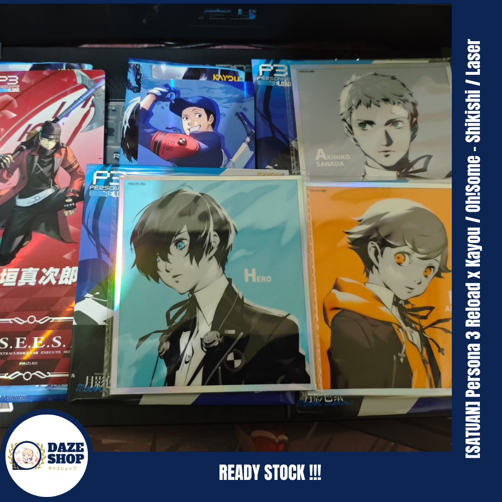 [SATUAN] Persona 3 Reload x Kayou / OhSome - Shikishi / Laser Ticket (UNSEALED)