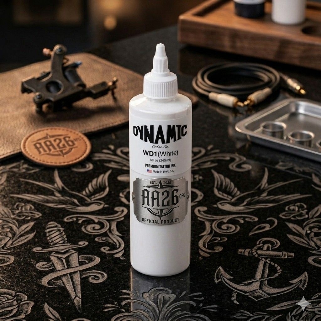 Tinta White WD1 Tattoo ink 240ml - Tinta Putih WD1 Original DynamicTinta White WD1 Tattoo ink 240ml 