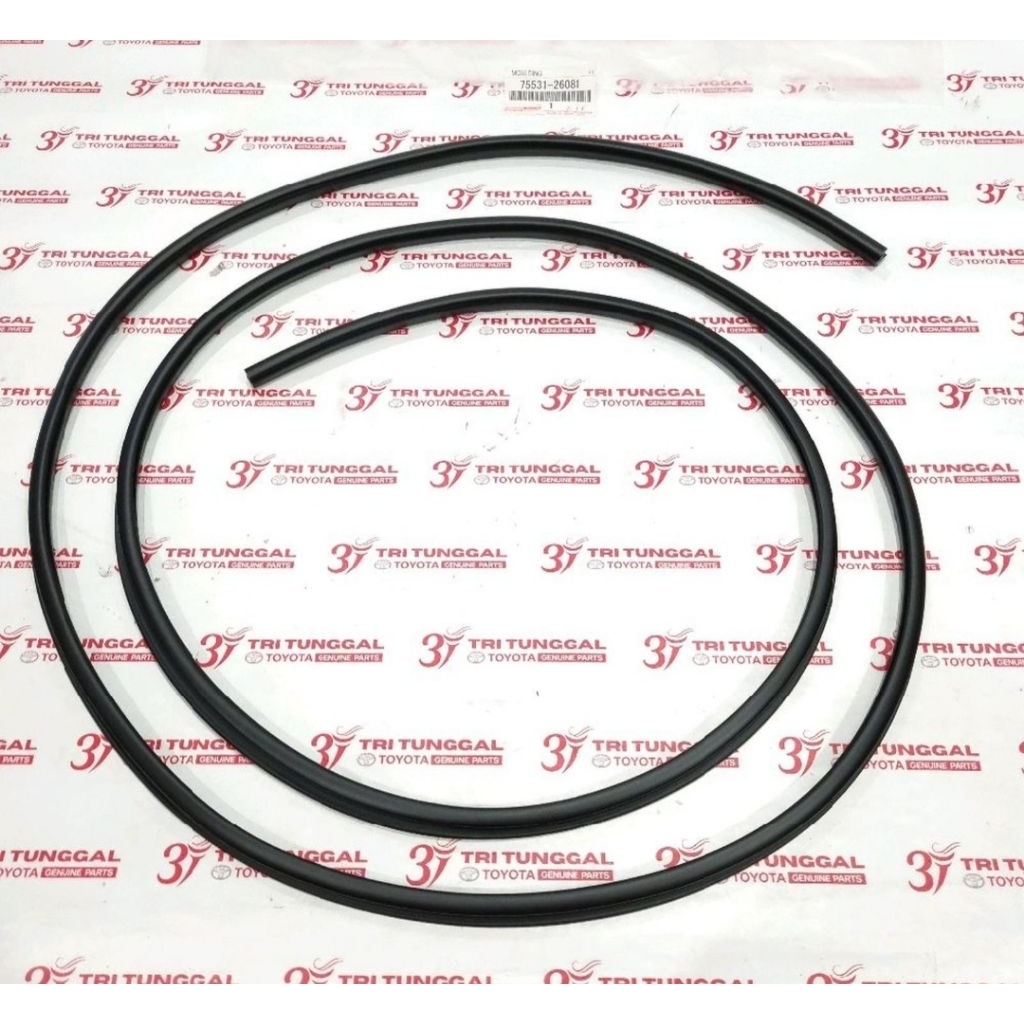 karet kaca depan hiace commuter list kaca original 75531-26081