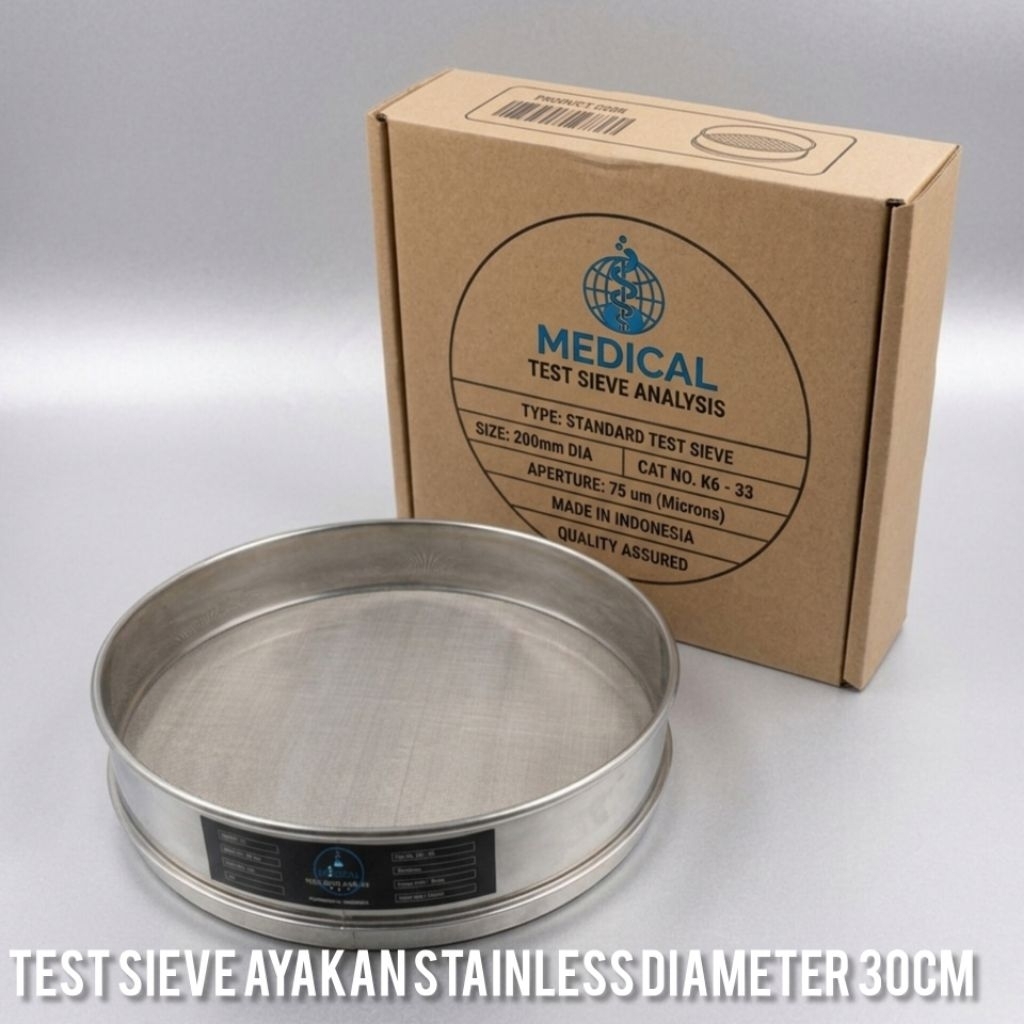 Ayakan Mesh Test Sieve Ayakan Mesh 70 (212 um) Diameter 30 cm