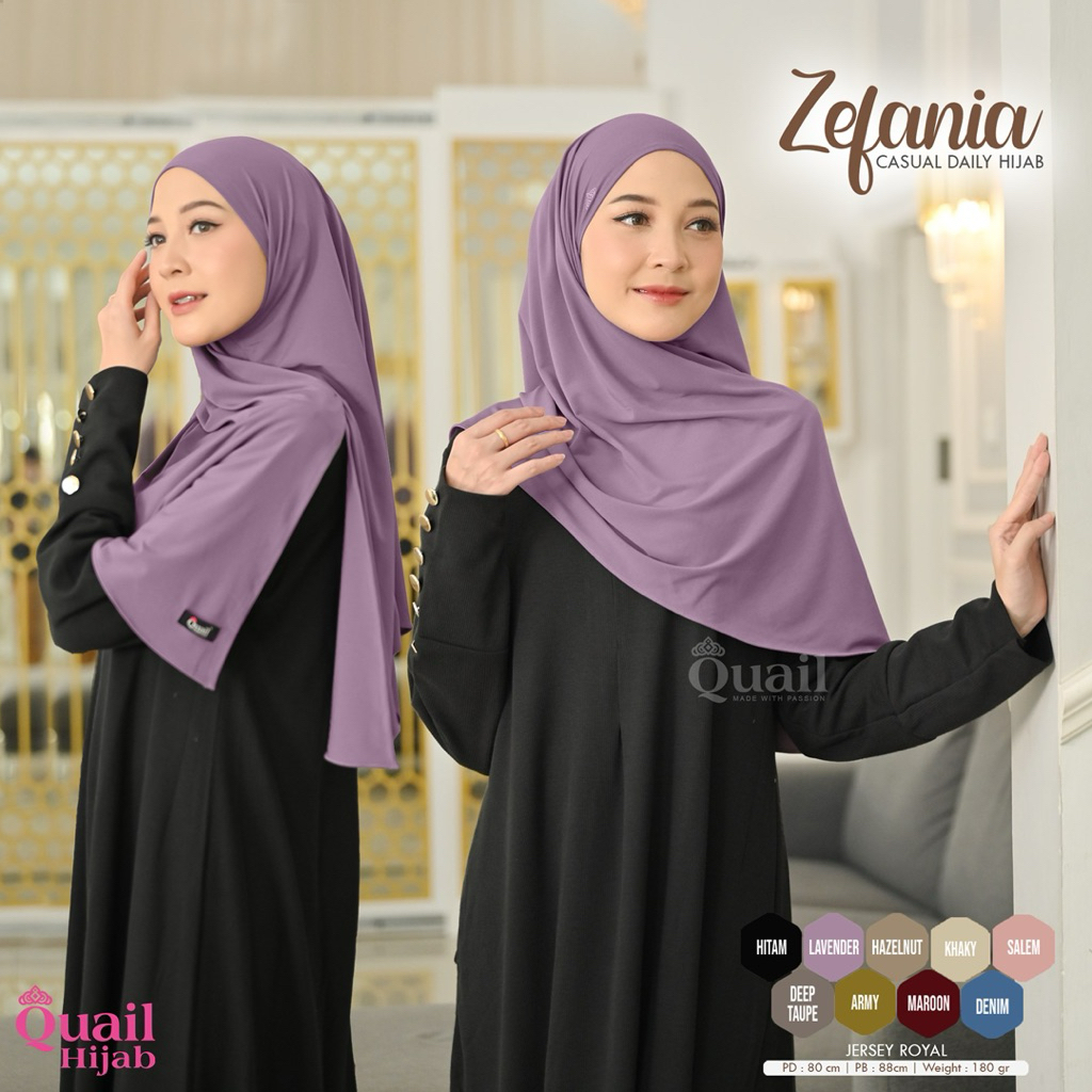 Quail Hijab - ZEFANIA CASUAL DAILY HIJAB ORI QUAIL