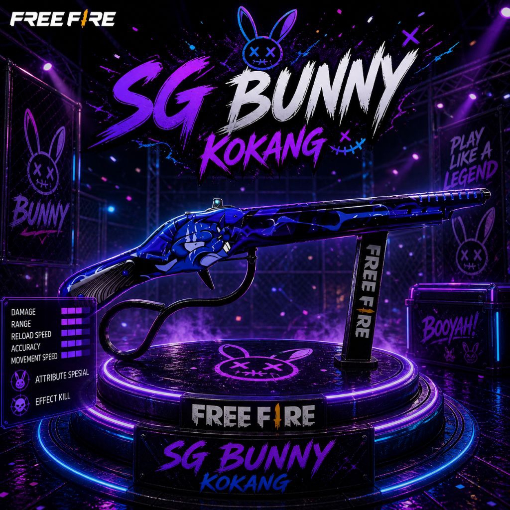 mainan tembakan anak laki sg bunny kokang putar