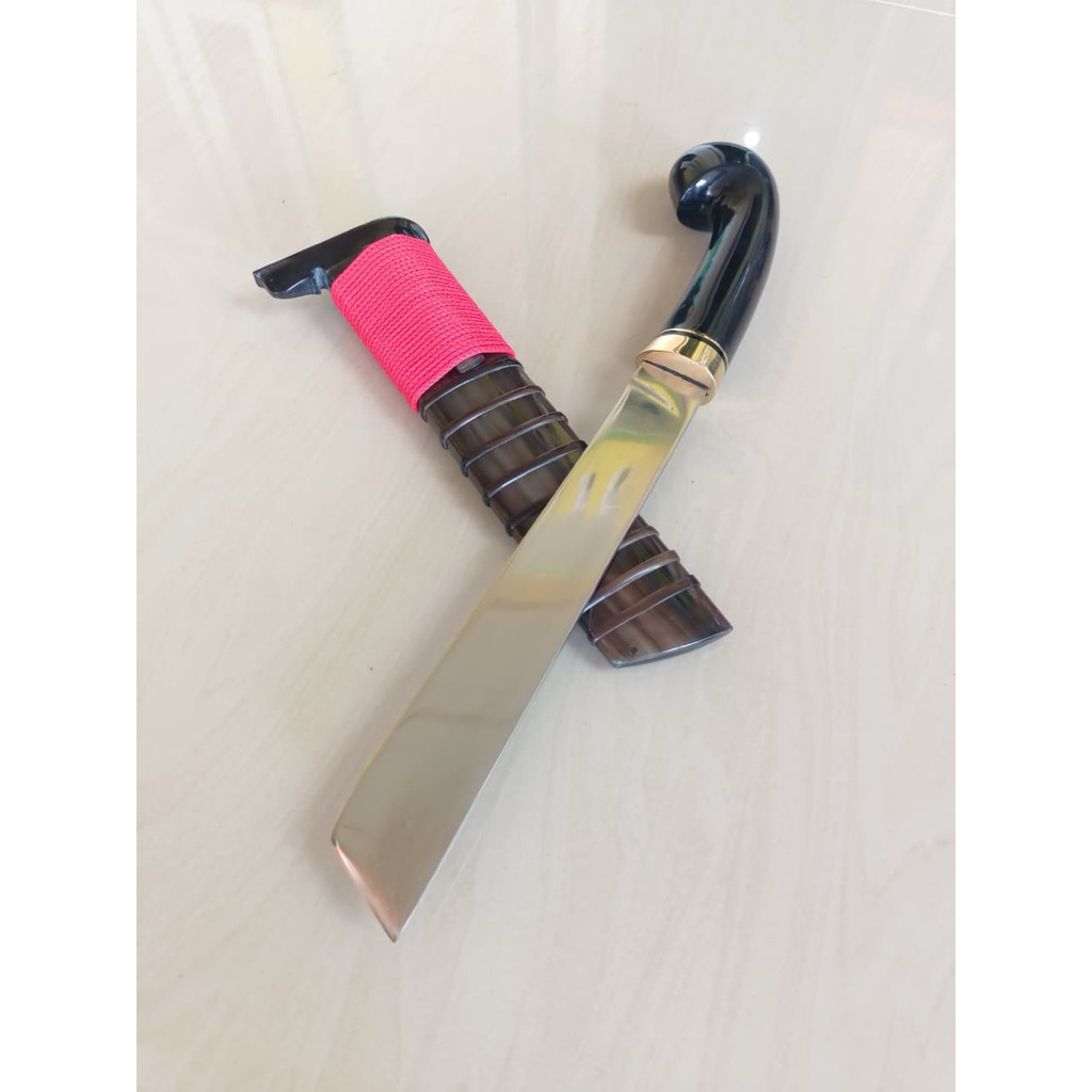 GOLOK KECIL GOCIL PAMANCINGAN FULL TANDUK BAJA D2 JAPAN