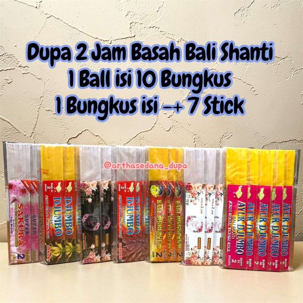 DUPA / HIO AROMATHERAPI HARUM MURAH TERLARIS. DUPA 2 JAM BASAH PER BUNGKUS