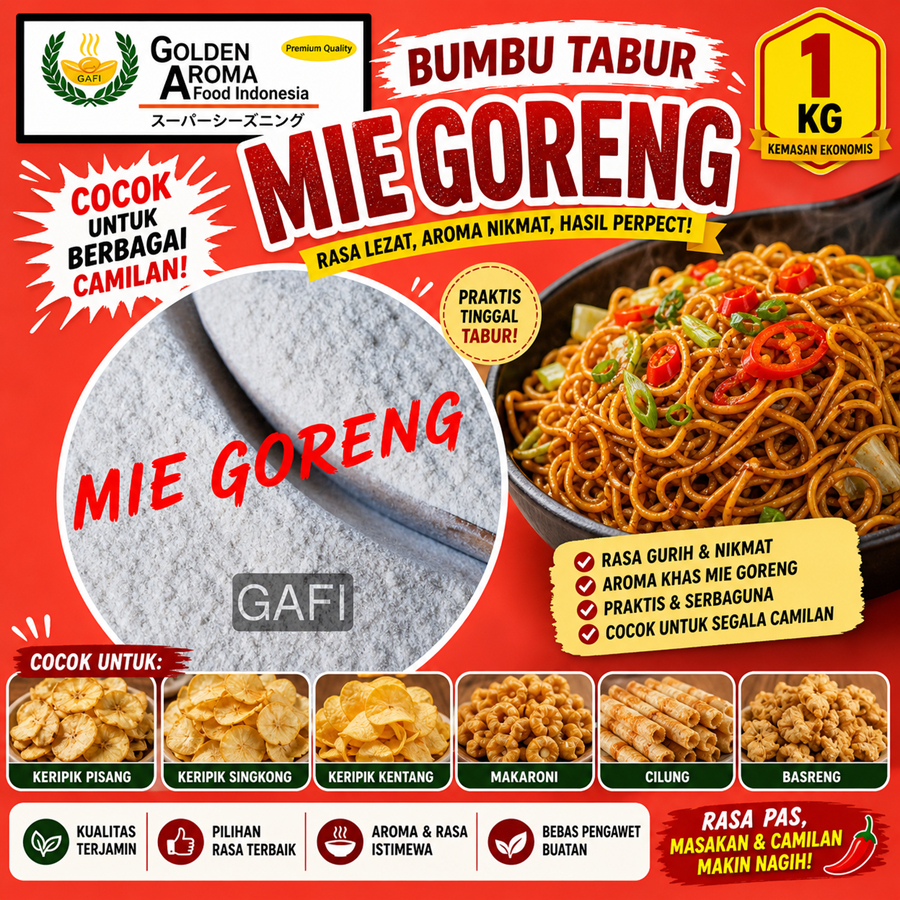 Aneka Rasa Bumbu Mie Goreng 1Kg Bubuk Bumbu Tabur Kiloan Kebutuhan Memasak Perlengkapan Masak Makana