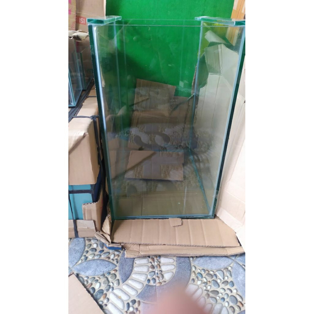 aquarium 40x30x50 full 8mm aquarium kaca