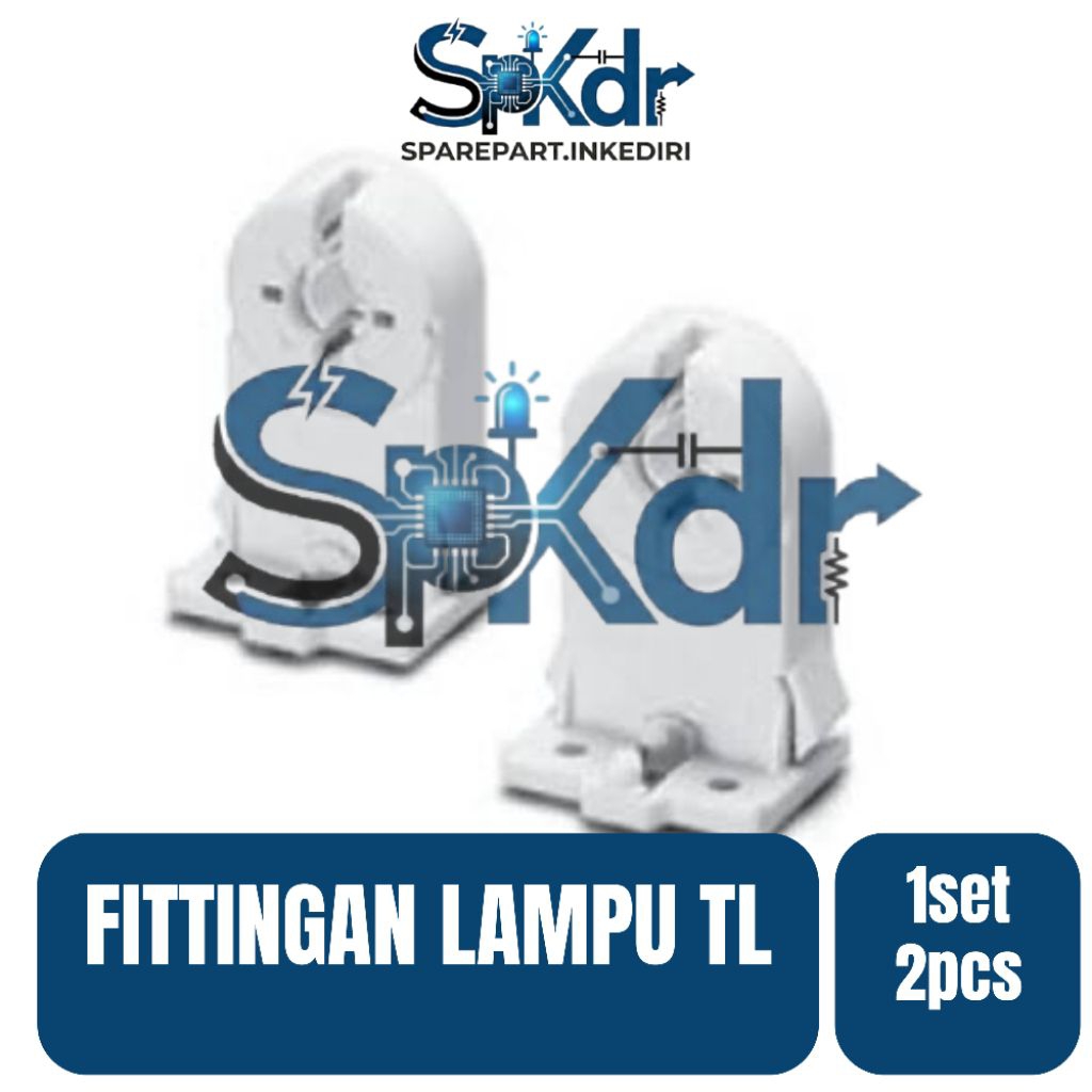 FITTING LAMPU TL 1 Set Neon Led / Dudukan lampu TL