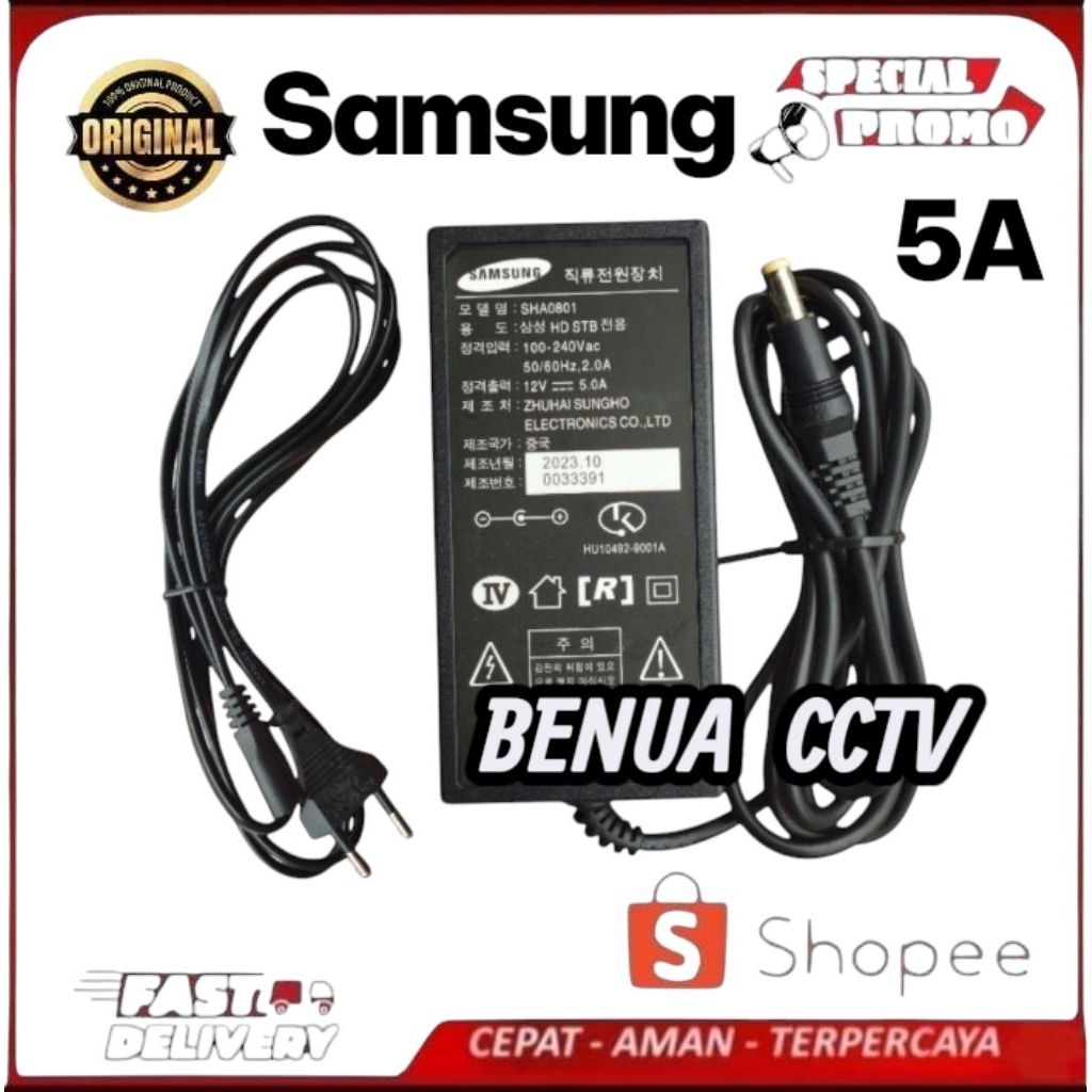 Adaptor 5A 12V Samsung Original 2.1x5.5mm