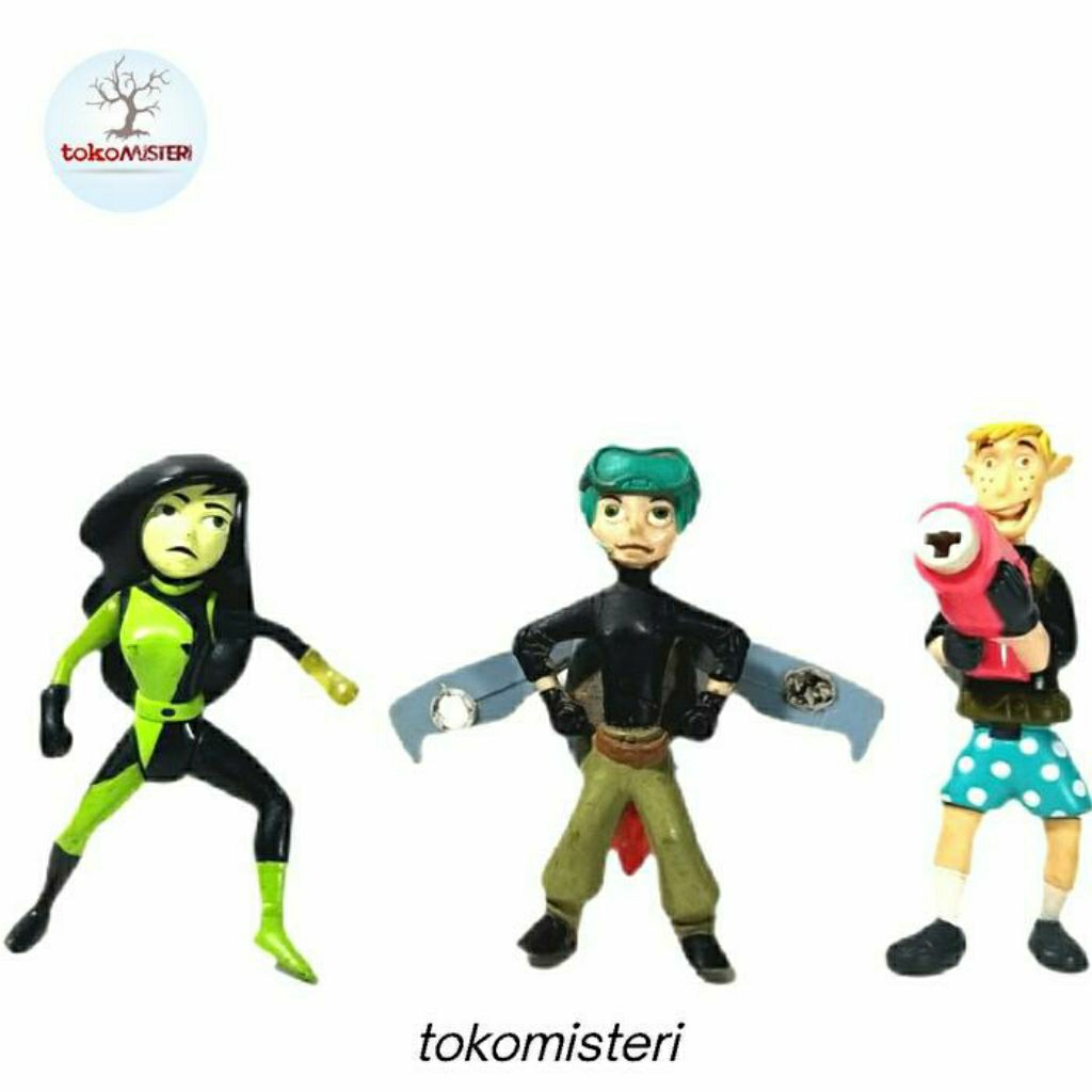 Shego Ron Stoppable Kim Possible Action Disney Movie Nickelodeon Happy Meal Mcd Mcdonalds Vintage Fi