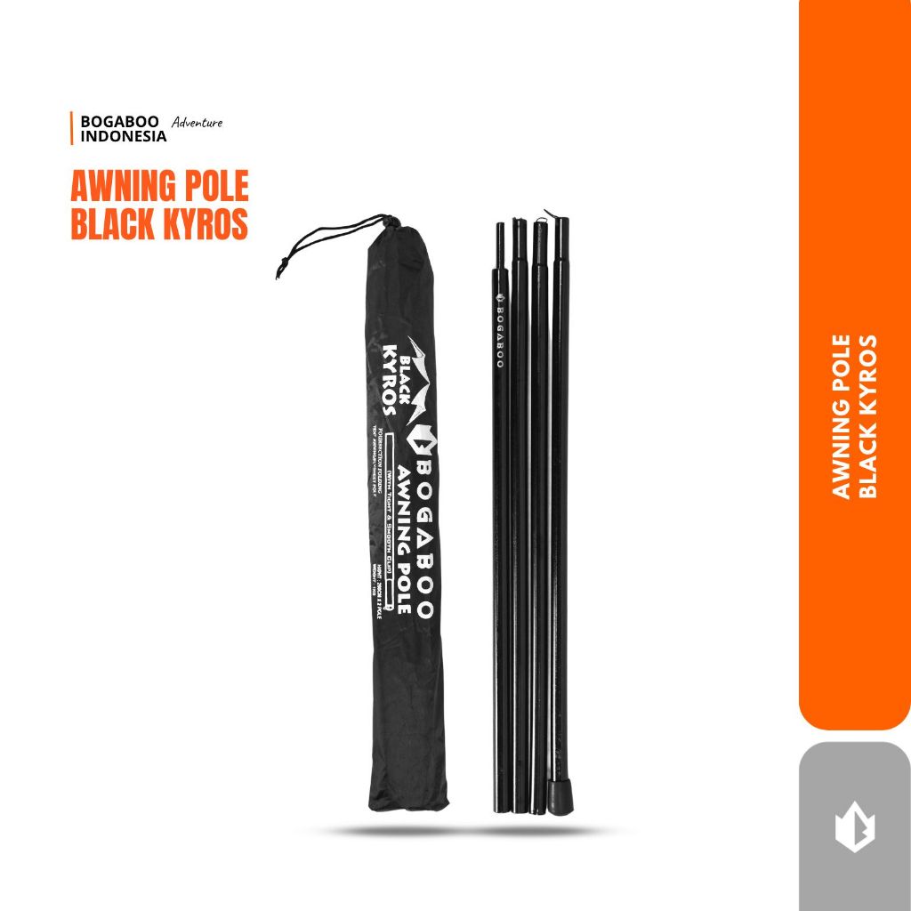 [COD] Tiang Flysheet Double Pole Bogaboo Kyros - Tarp Pole - Econopack Pole - Tiang Ultralight - Biv