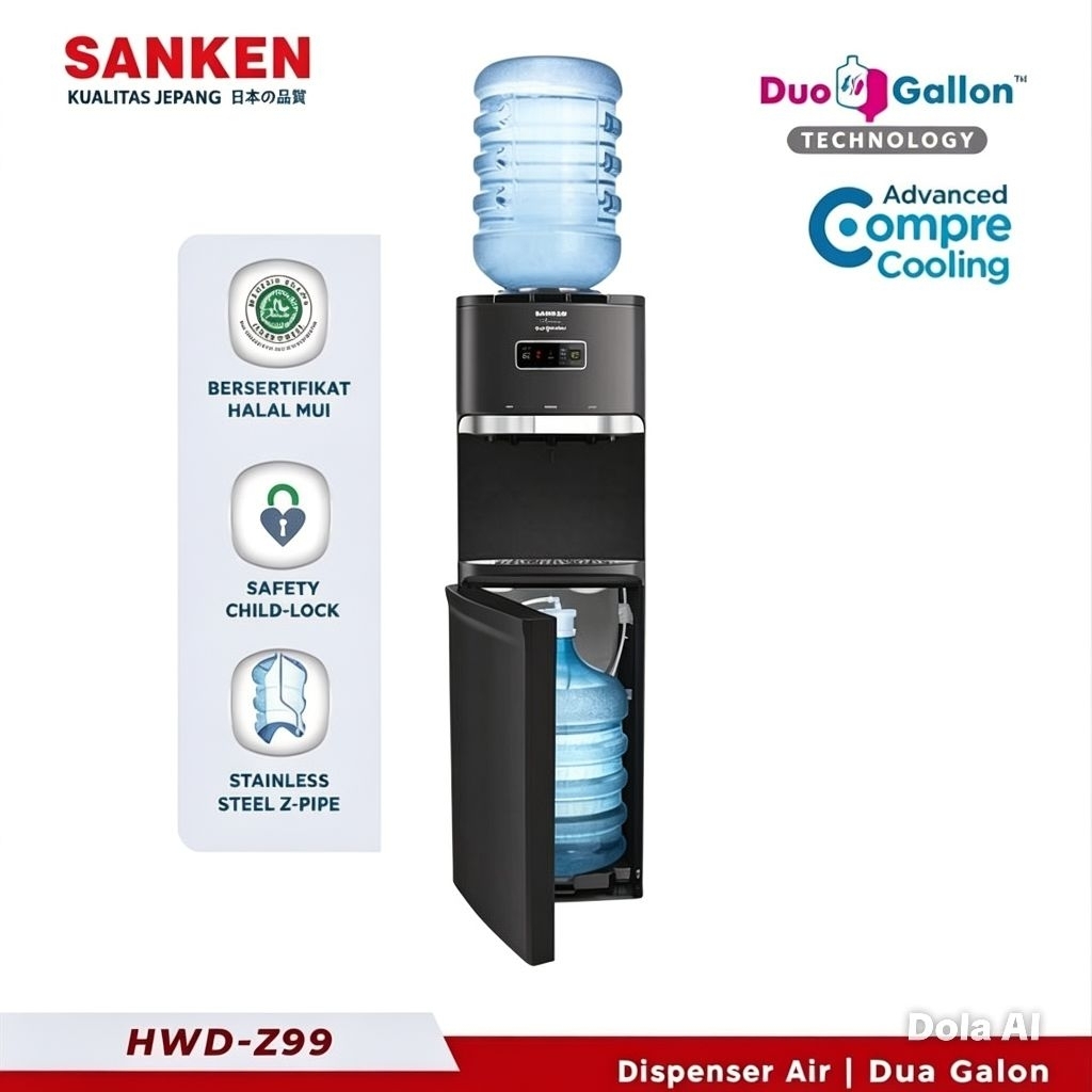 Sanken Dispenser Galon Atas Bawah HWD Z99