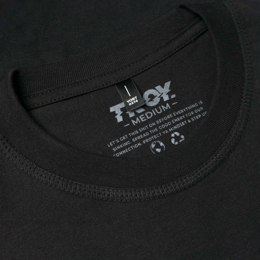 Troy Company Kaos Pria Lengan Panjang Hitam - Quotess Longsleeve Tshirt Black LSD 2280