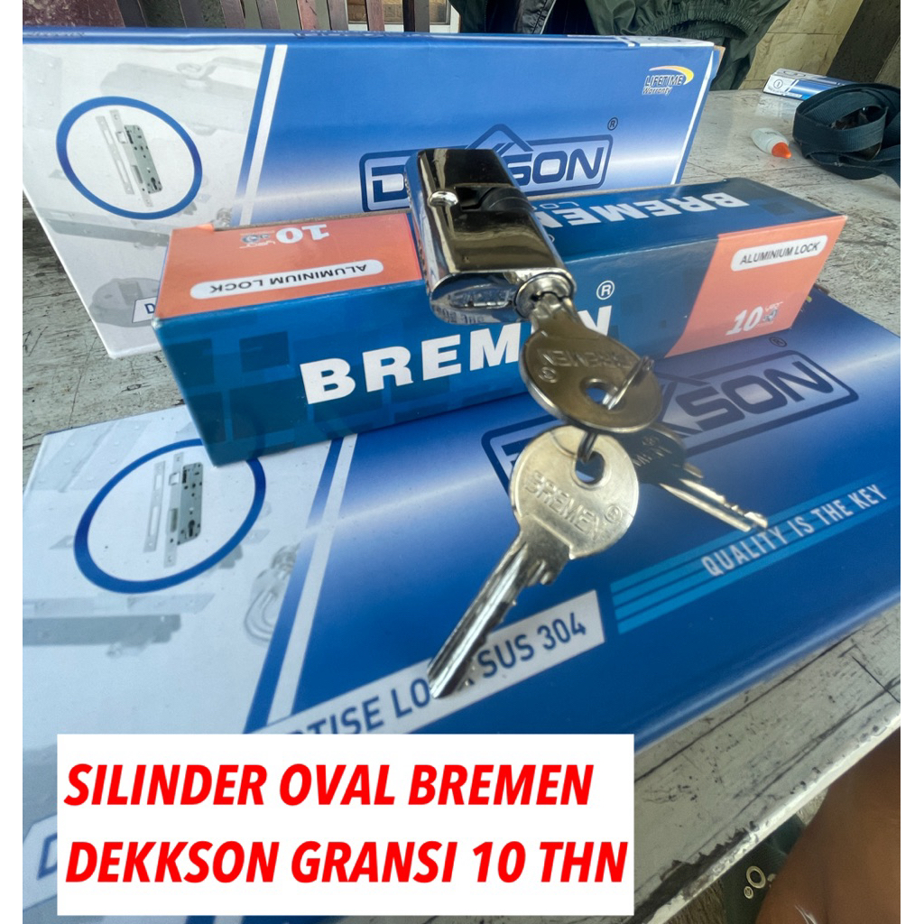 Promo Cylinder Kunci Pintu Alumunium Oval Bremen Dekkson silinder kunci pintu alumunium silinder kun