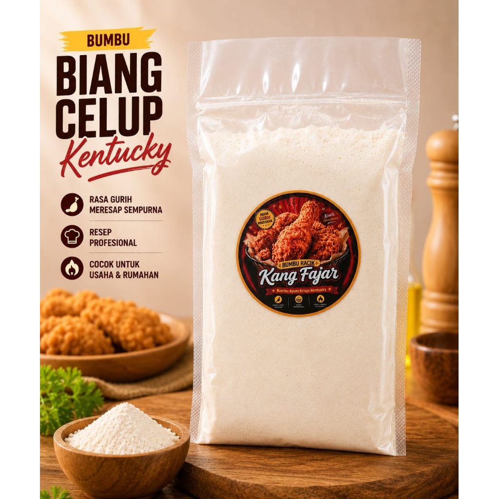 Bumbu Racik Biang Celup Kentucky Crispy | Tepung Ayam Goreng Renyah Gurih Anti Gagal
