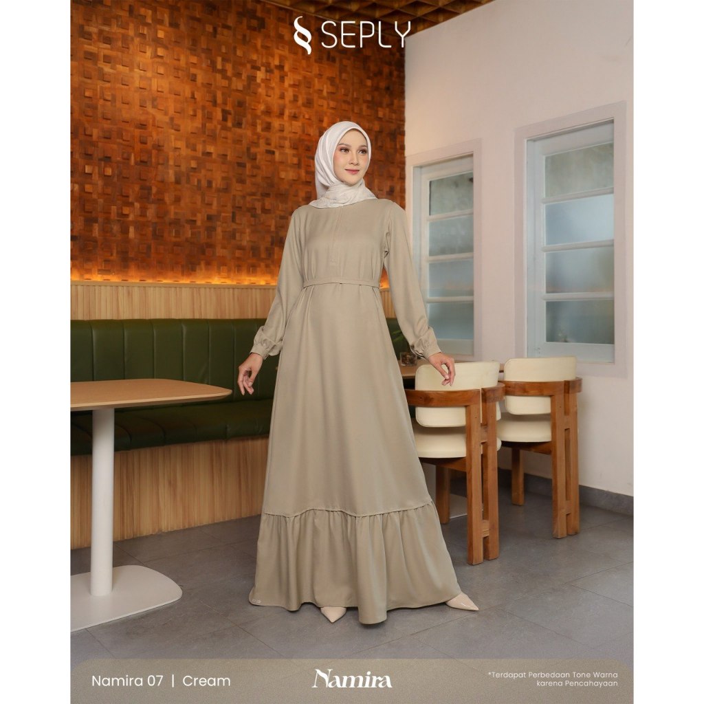 GAMIS WANITA POLOS SEPLY NAMIRA 07 Peach, Grey, Cream