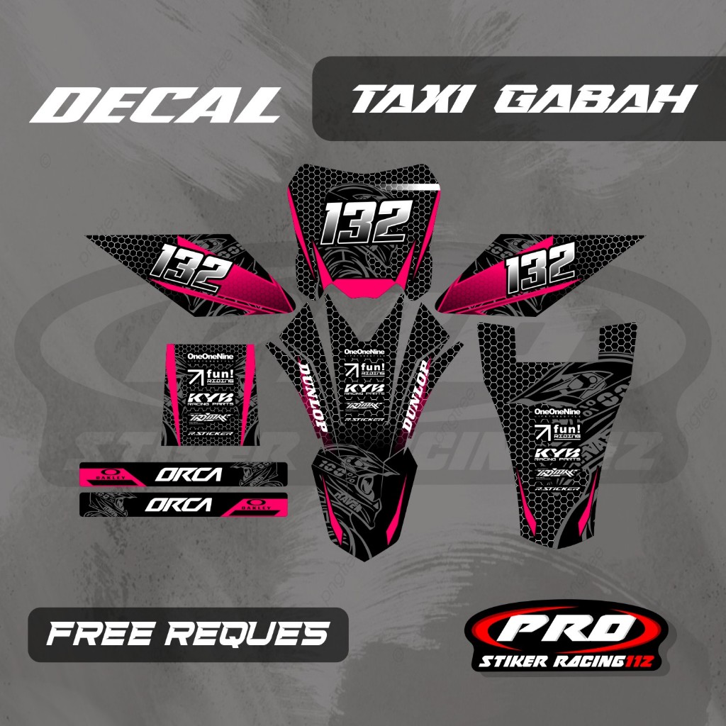 DECAL OJEK GABAH DECAL TAXI GABAH DECAL ANGKUT GABAH FREE CUSTOM
