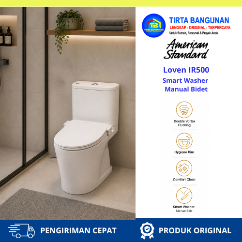 AMERICAN STANDARD LOVEN RI500 SMART WASSER Closet Toilet Kloset Duduk Rough-In 50 Cm