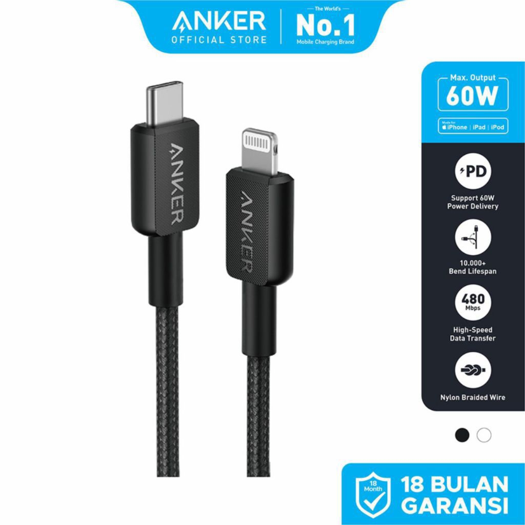 KABEL CHARGER ANKER C TO C