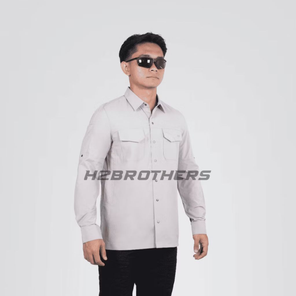 Kemeja Paspampres Lengan Panjang Cotton Despo Stretch