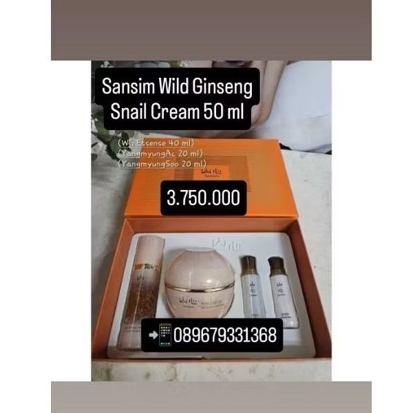 Jutanhak Sansim Wild Ginseng Snail Cream