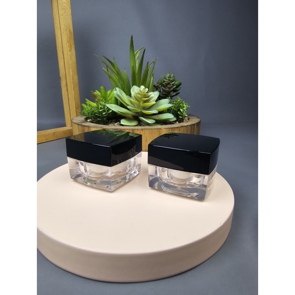 POT ACRYLIC KOTAK 10 GR - ROSE GOLD / POT CREAM 10 GRAM KOTAK / POT ACRYLIC 10 GRAM IMPORT / KEMASAN