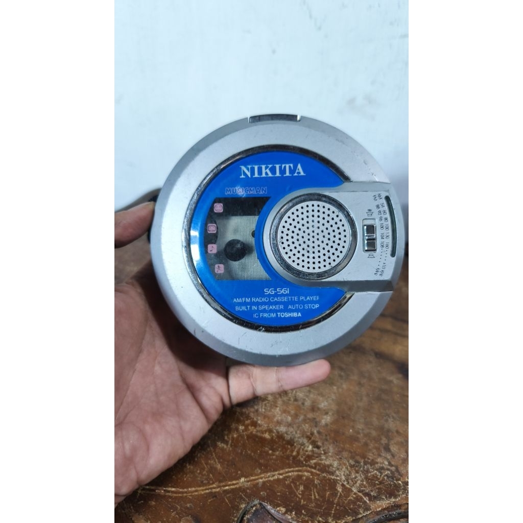 Walkman Bundar Nikita SG-5G Vintage Mati/Bahan Service