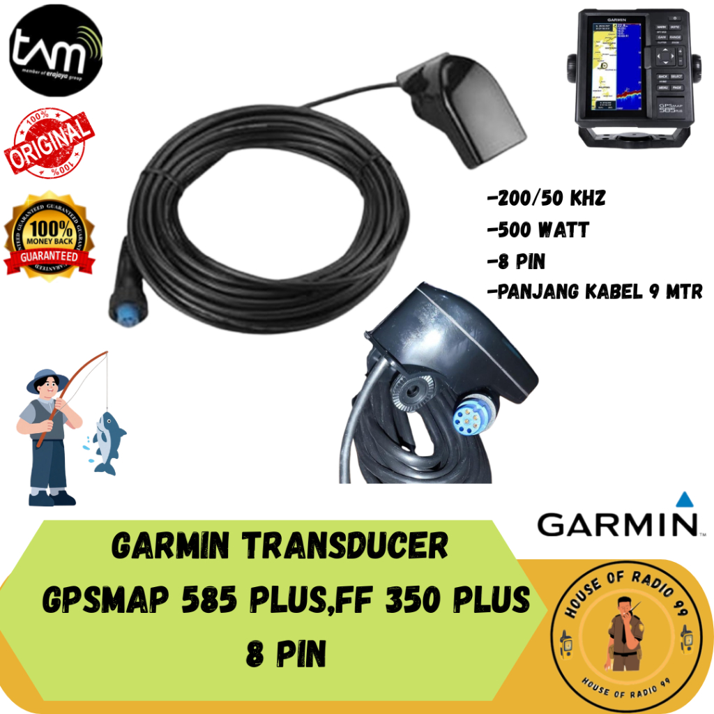 Garmin Tranducer / Sonar Gpsmap 585 plus / Ff 350 plus / 8 pin Tranduser 350 plus
