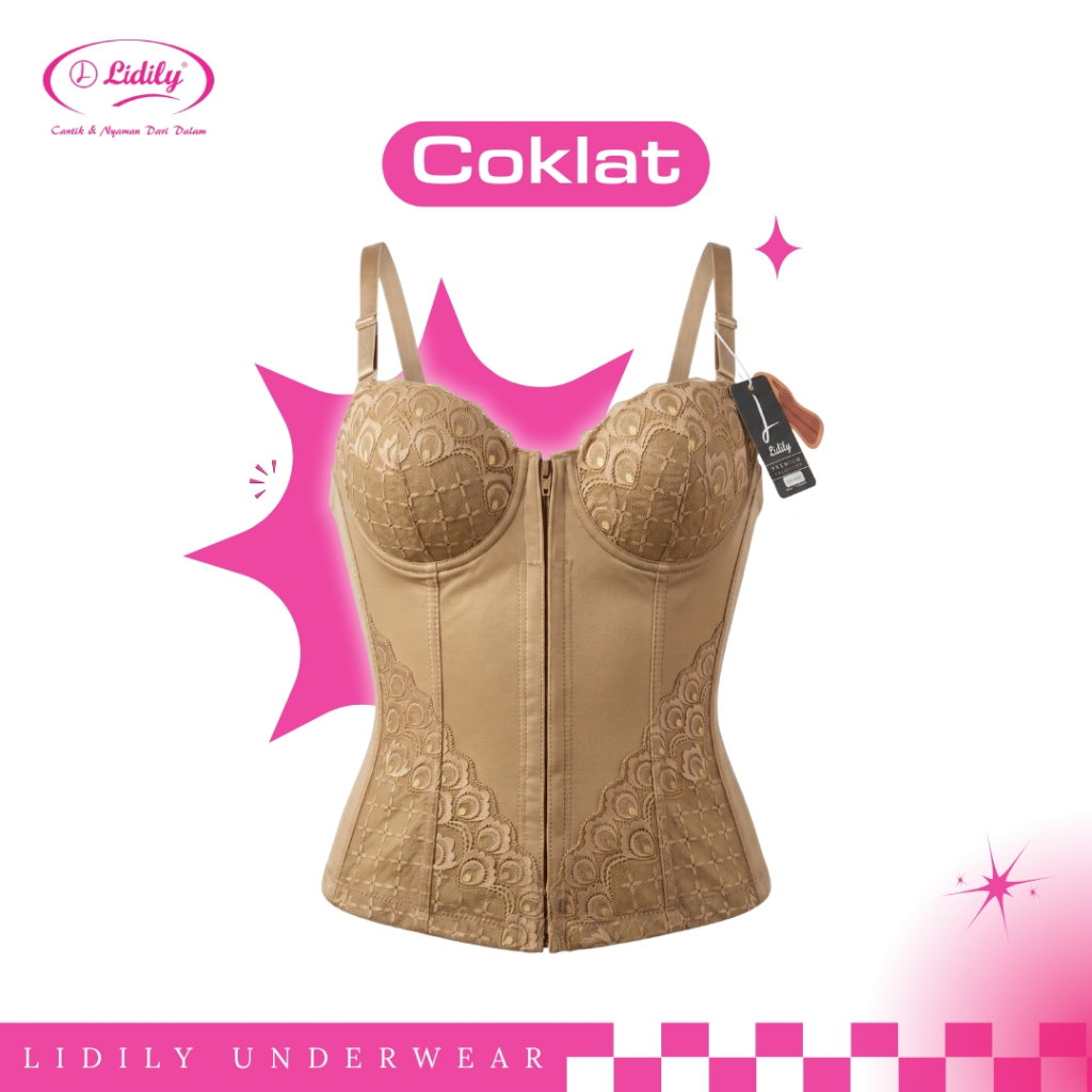 LYDYLY - Longtorso Kebaya Elegan Premium Renda Premium | Corset Pelangsing Dalaman Kebaya