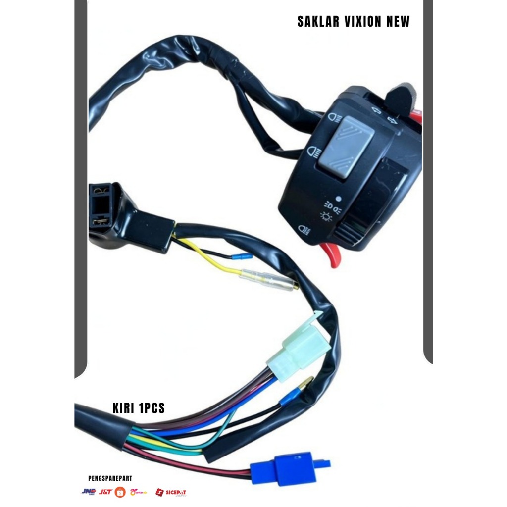 SAKLAR KIRI YAMAHA VIXION NEW / SAKLAR VIXION NEW HITAM