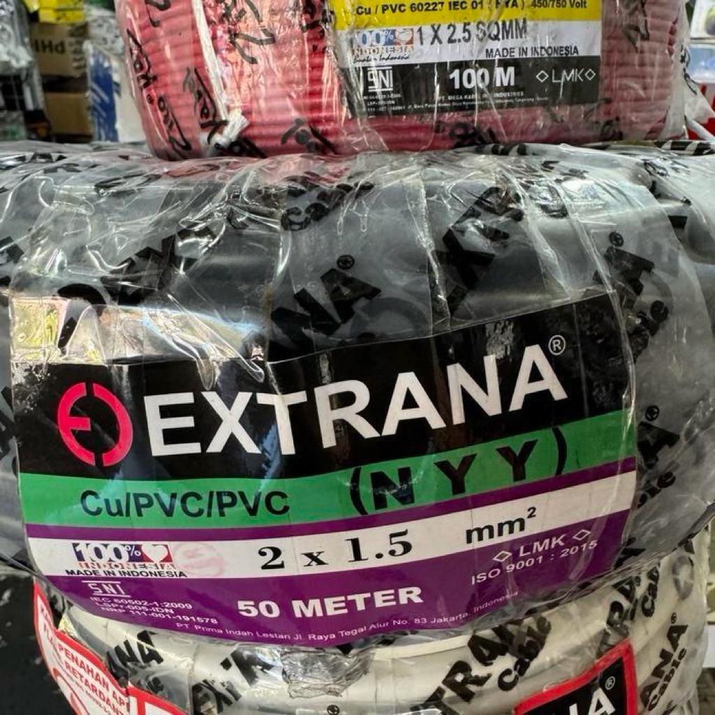 Kabel Extrana NYY 2x1,5 50 Meter