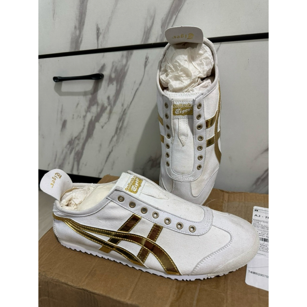 Sepatu Dewasa Onitsuka Tiger Original Size 44 Insole 28cm Slip On (Tanpa Tali) Preloved / Second