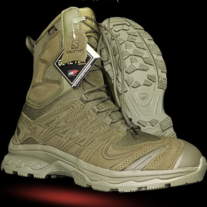 Sepatu Tactical PDL Army Hijau Green Boots Salomon 8 Inch