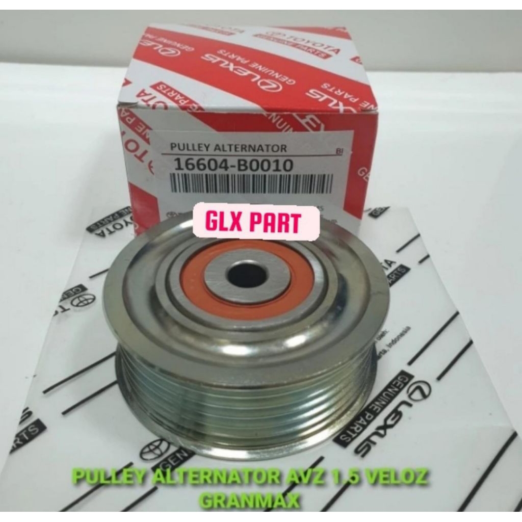 pulley alternator granmax, veloz, avanza 1500cc 16604-b0010 original