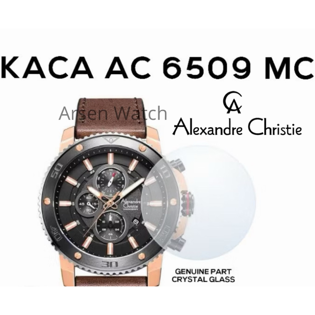 KACA JAM TANGAN ALEXANDRE CHRISTIE 6509 MC PRIA ORIGINAL / KACA AC 6509 MC