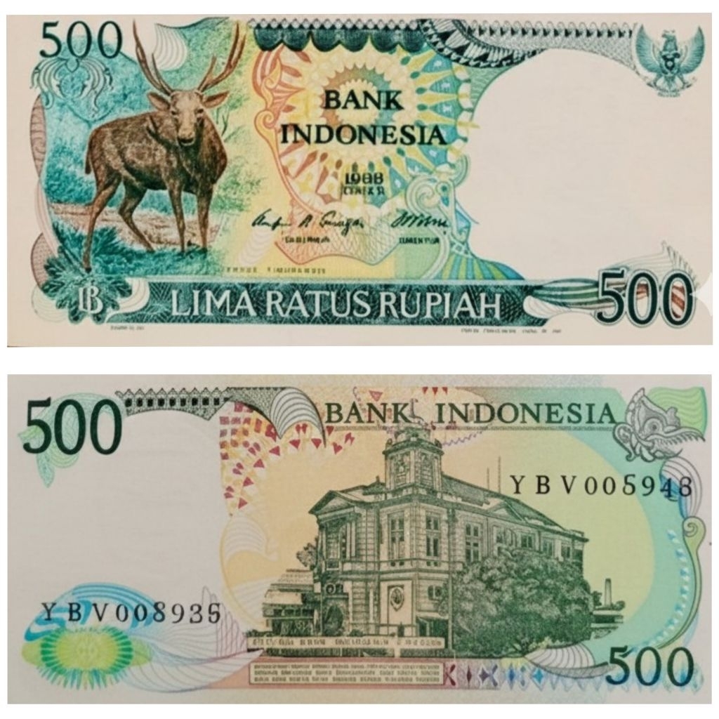 ASLI... Uang kuno gambar rusa uang lama indonesia