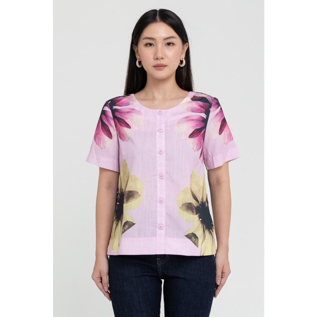 N2 - Blus Print Katun Bunga 27092