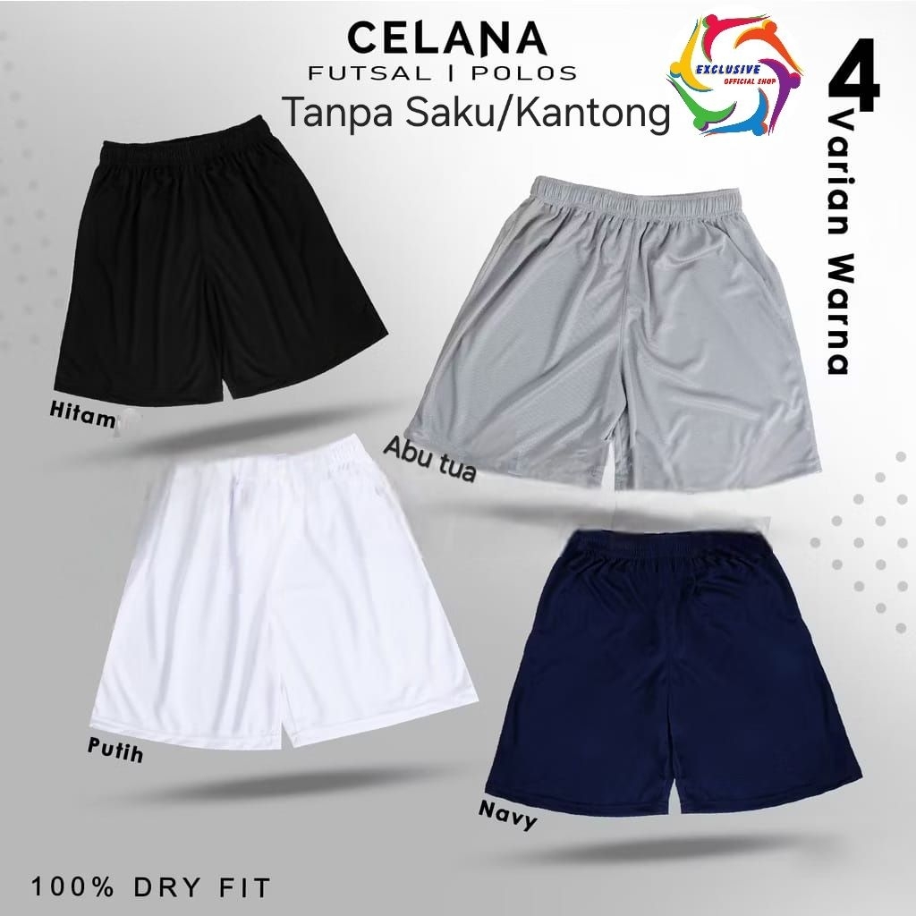 Celana Olahraga Polos/Celana Olahraga Training/Celana Pendek Pria