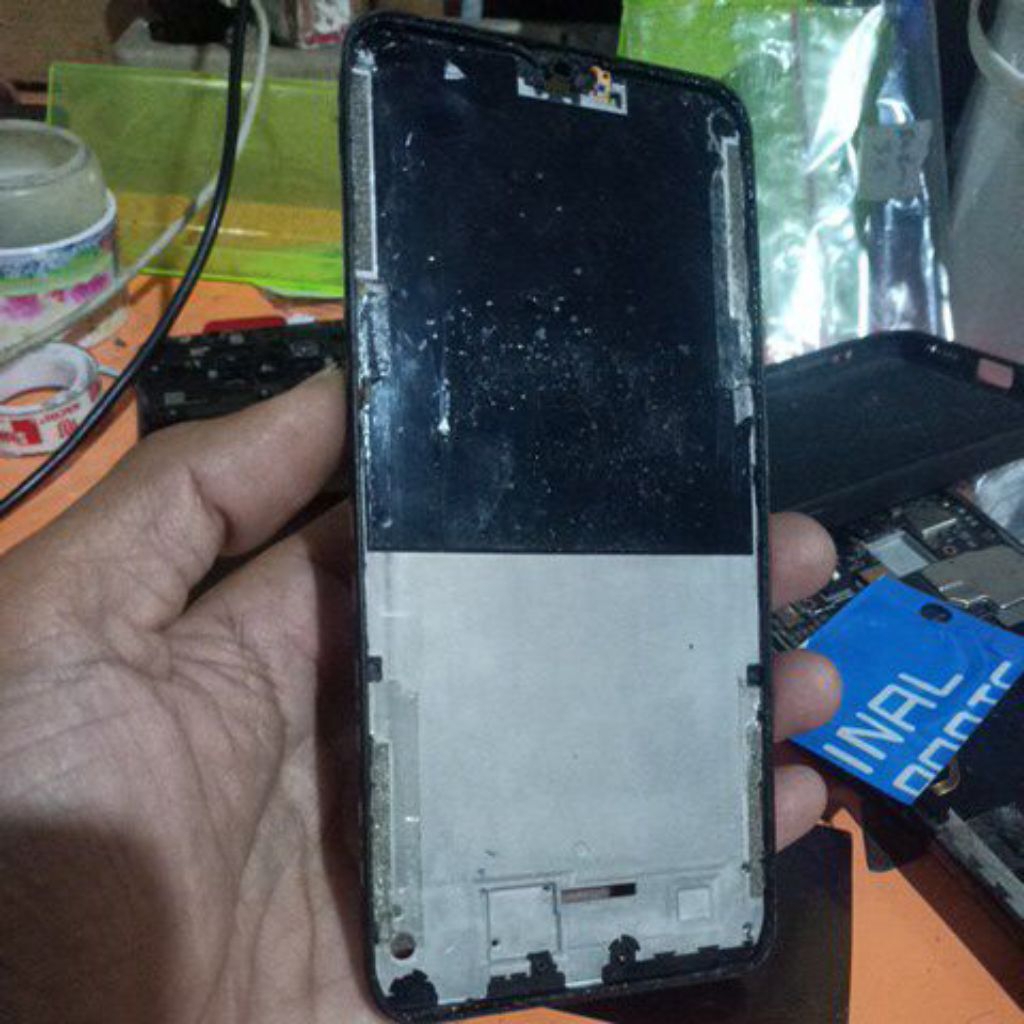 frame lcd tulangan redmi 8 ori copotan