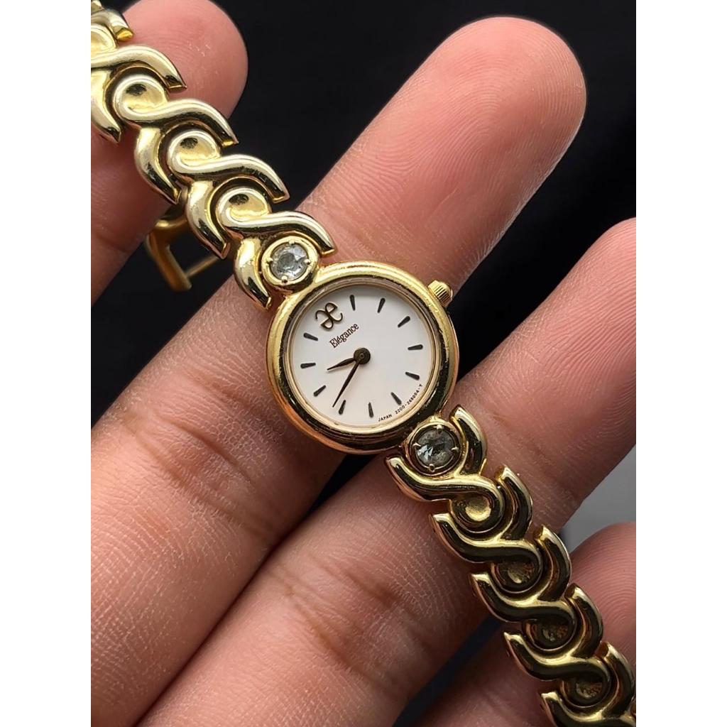 Jam Tangan Vintage Citizen Elegance Dial White
