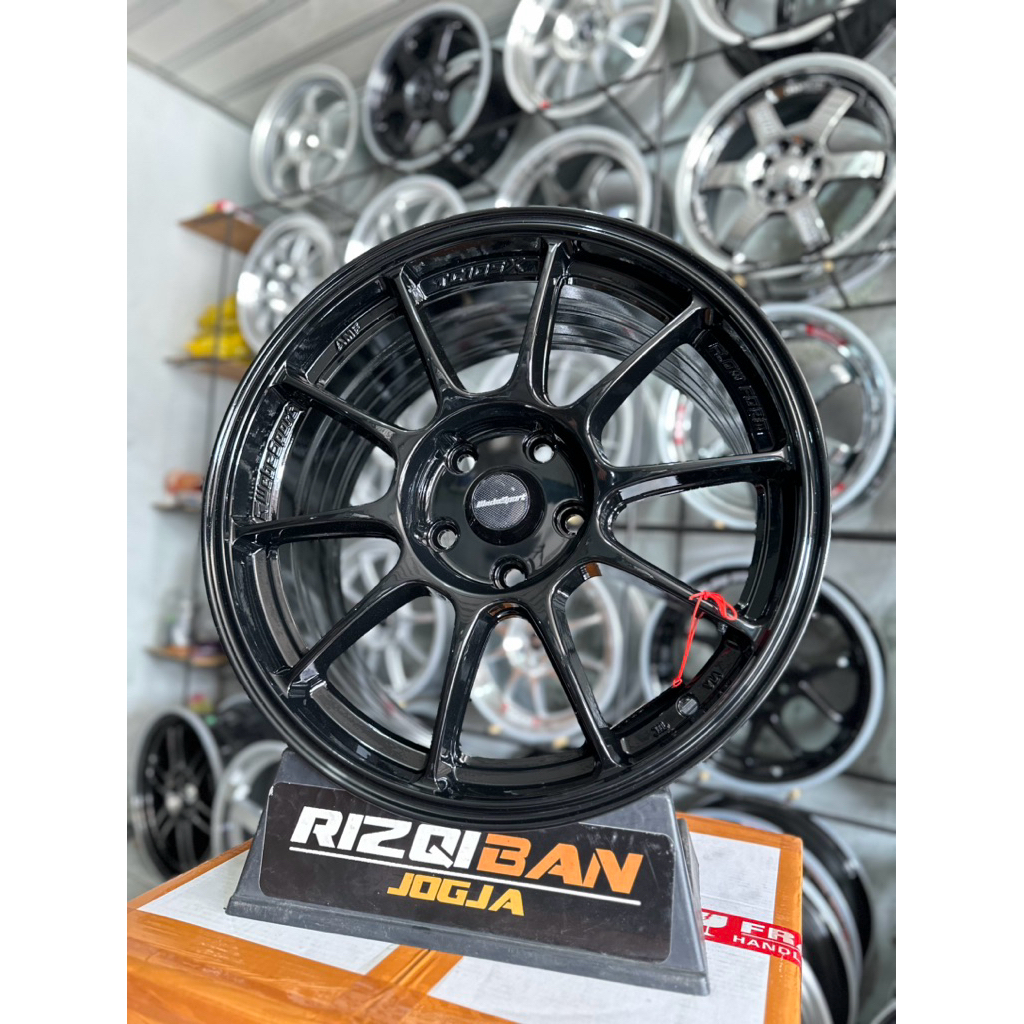 velg wedsport tc105 r17 black glossy pcd 5x114 kondisi baru