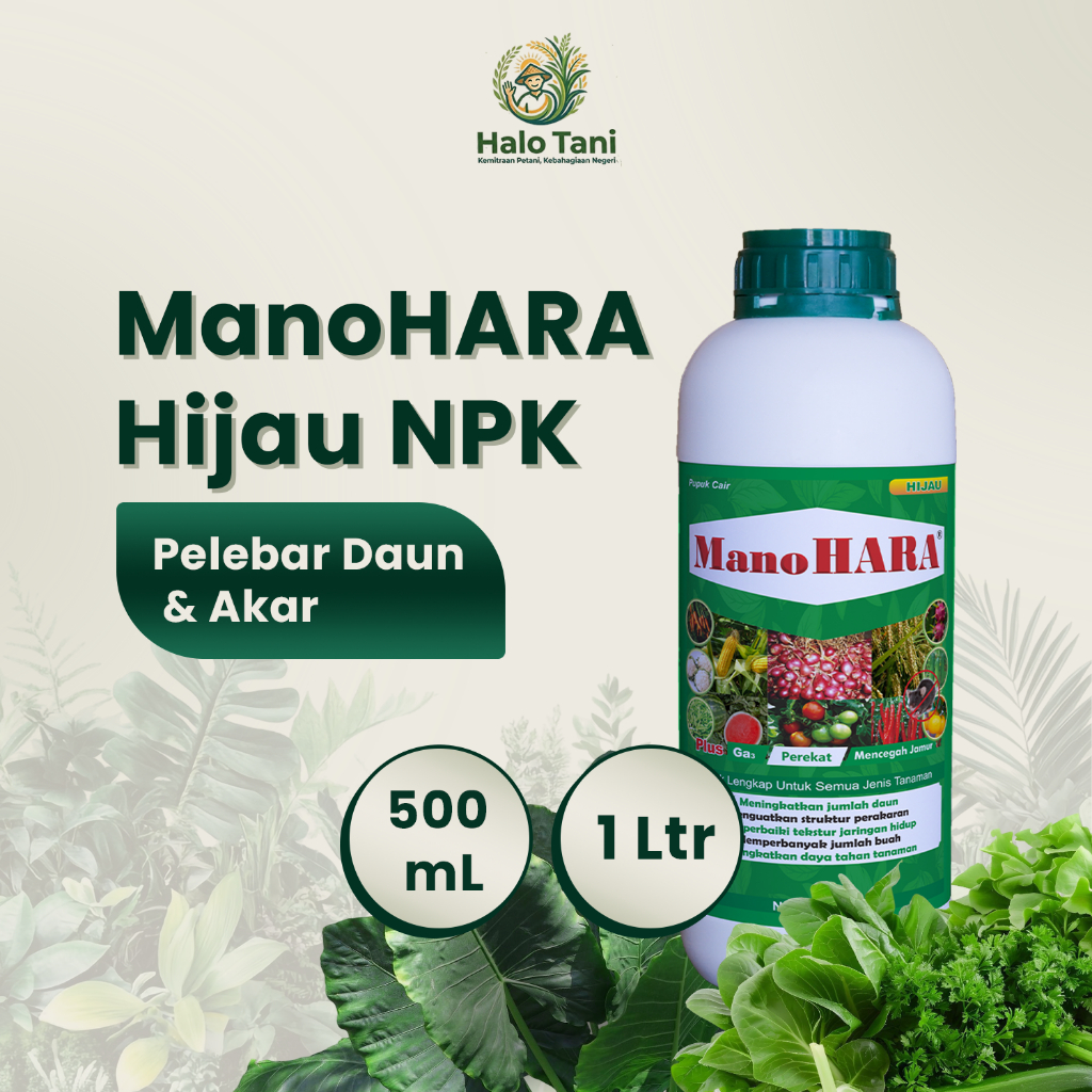 Pupuk Manohara Hijau PPC NPK Cair Pelebat Penyubur Pelengkap N+